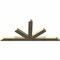 Ekena Millwork Saratoga Rough Sawn Timber Gable Bracket, Douglas Fir, 96"W x 44"H x 4"D x 6"F, 11/12 Pitch GBW096X44X0406SAR00RDF - alternate 5